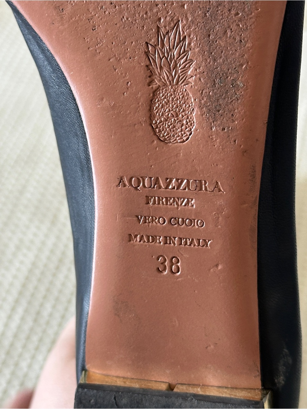 Aquazzura Christy Lace-Up Flats - Black Leather - Picture 6 of 6